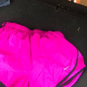 Womens fustian pink Nike shorts size medium